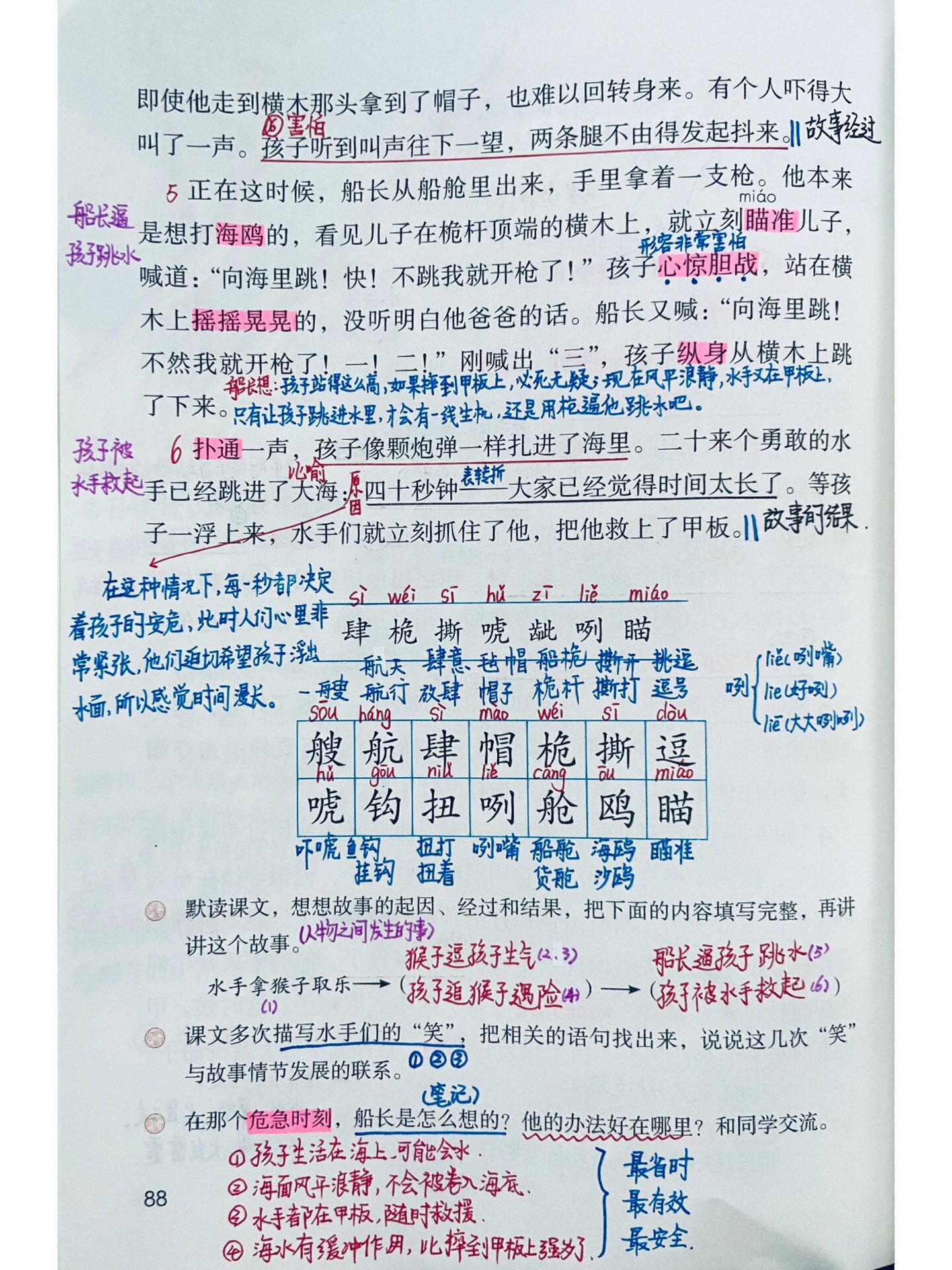 《跳水》课堂笔记图片图片