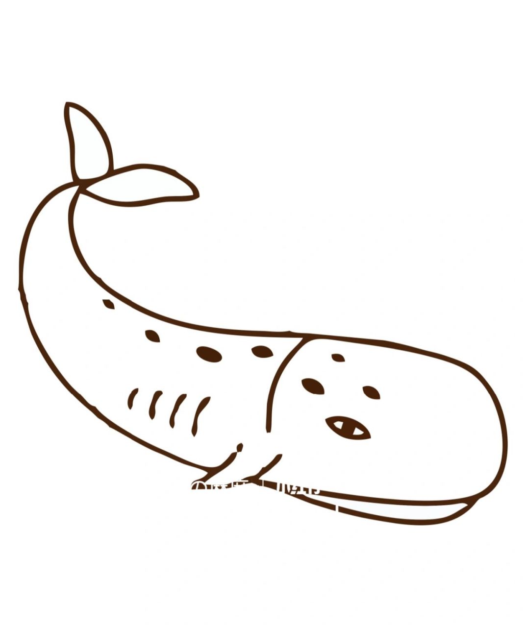 简笔画| 海洋生物可打印涂色 都是平时小孩子练绘画涂色的海洋生物