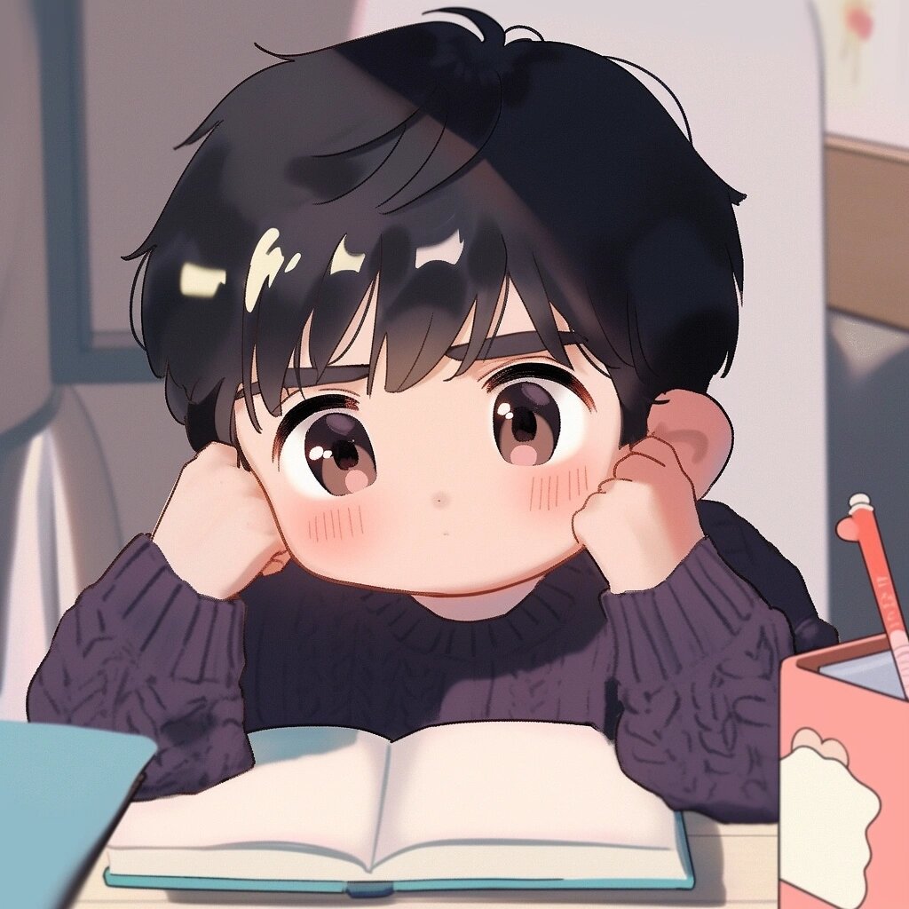 可爱男生头像(有情头):读书让我快乐