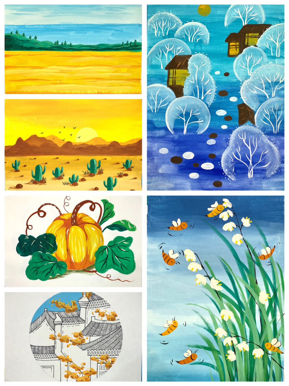 简单水粉画范画合集下篇