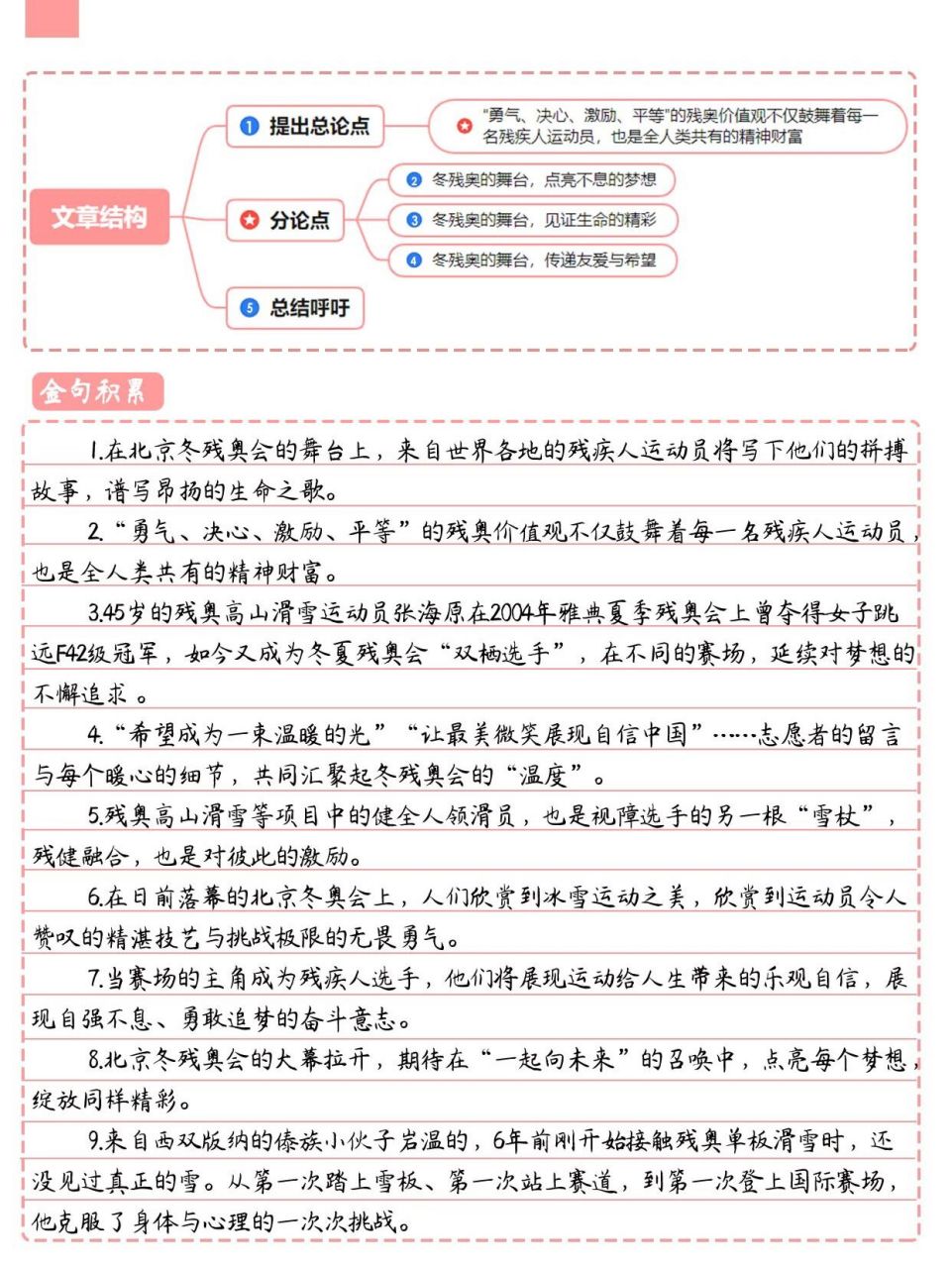 申论联考范文:站上赛场,就是强者 【申论热点话题】冬残奥会;青春梦想