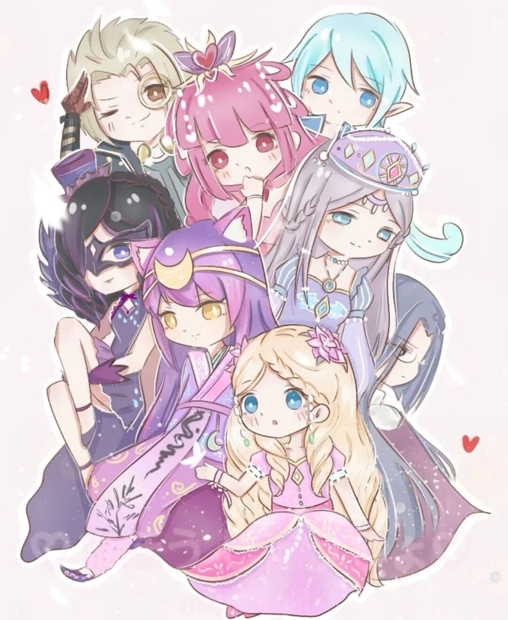 灵犀阁八位阁主q版〈叶罗丽精灵梦第九季〉 艺术之狐颜爵,水王子水清