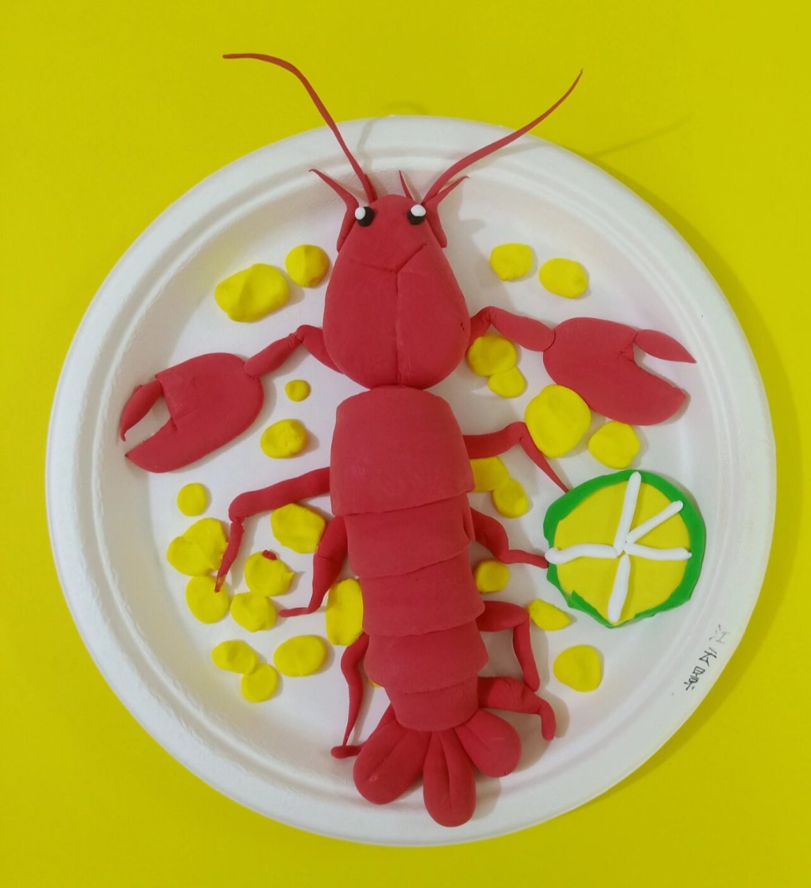 手工粘土,黏土美食,美味龙虾