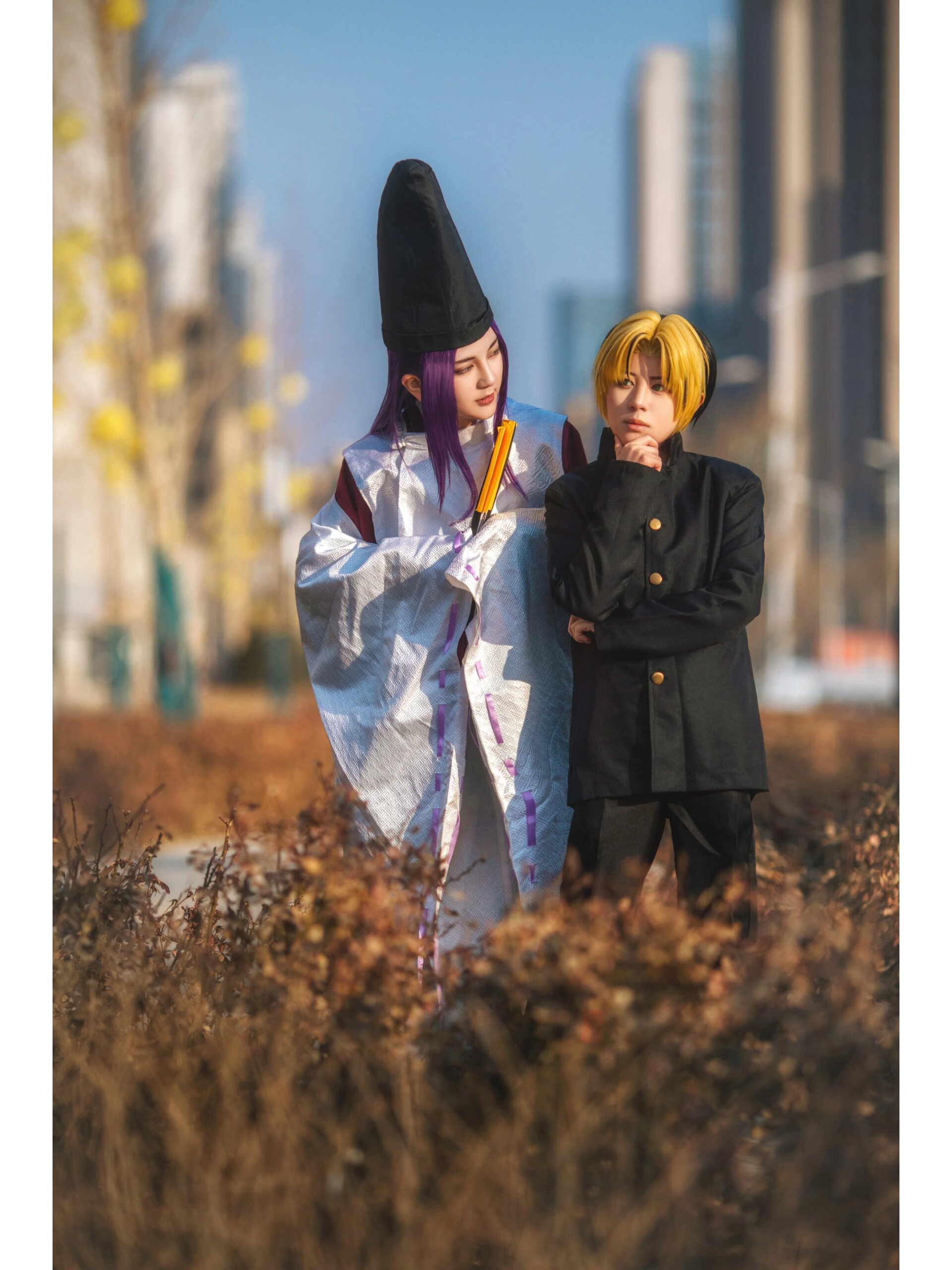 【cos】棋魂 进藤光x藤原佐为 ▽ ★进藤光后期cn:折也 ★藤原佐为cn