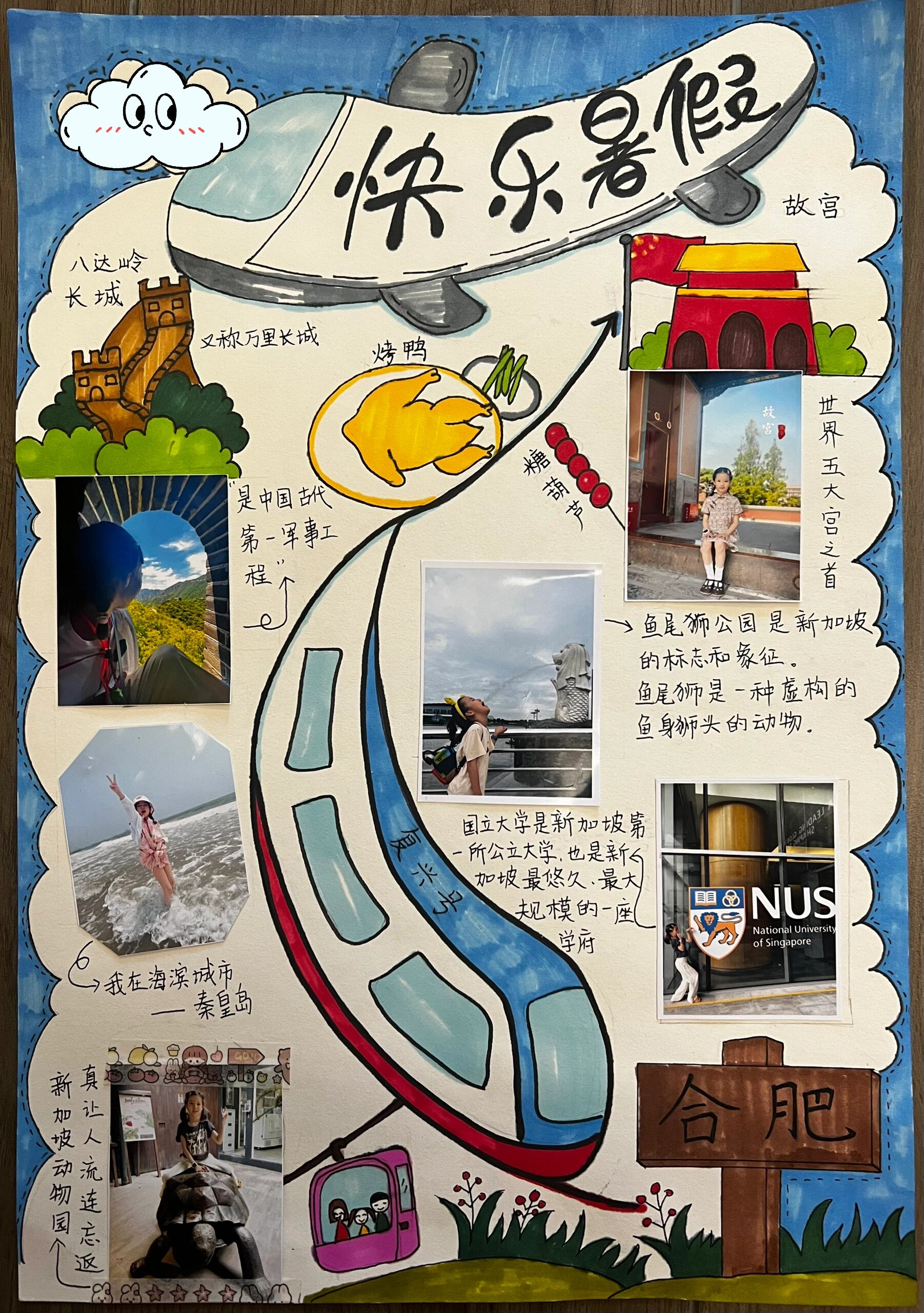 暑假旅行手抄报@陪伴有你爱旅行的动态