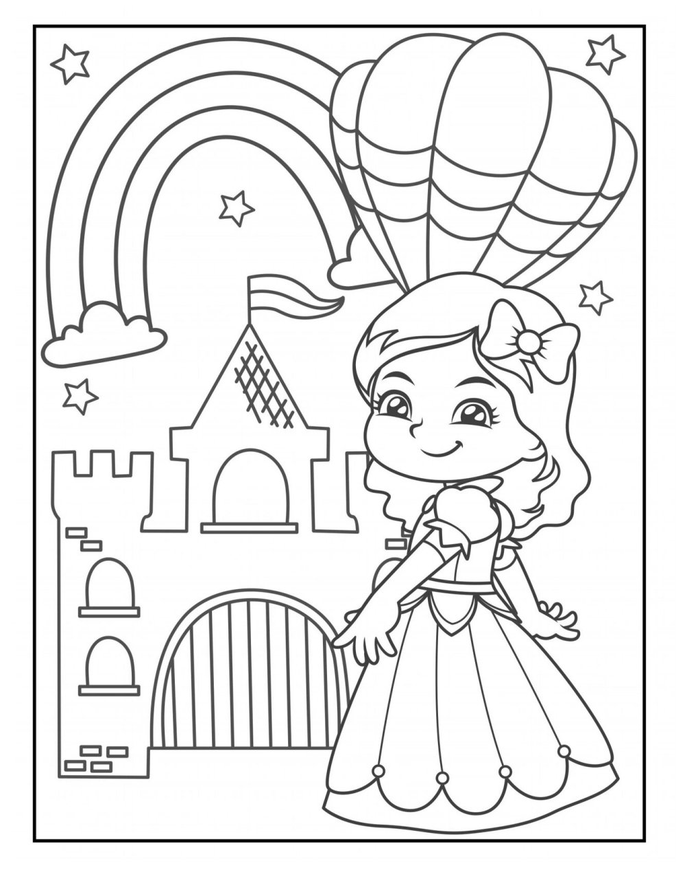 适合小女生的公主涂色卡 来啦来啦 适合小公主们的公主涂色卡 尽情