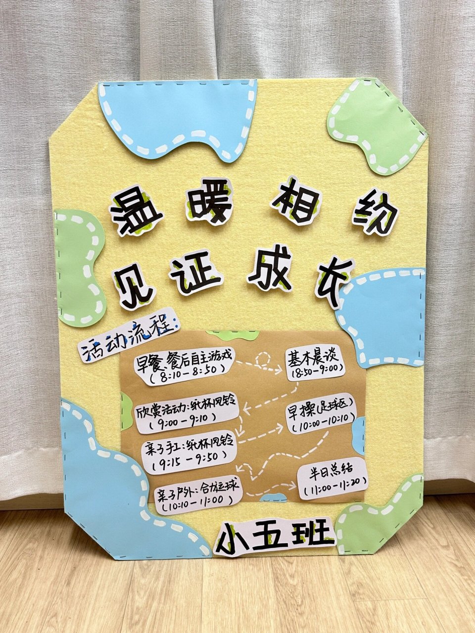 幼儿园家长开放日欢迎板77流程 又到了每学期的家长观摩半日活动啦