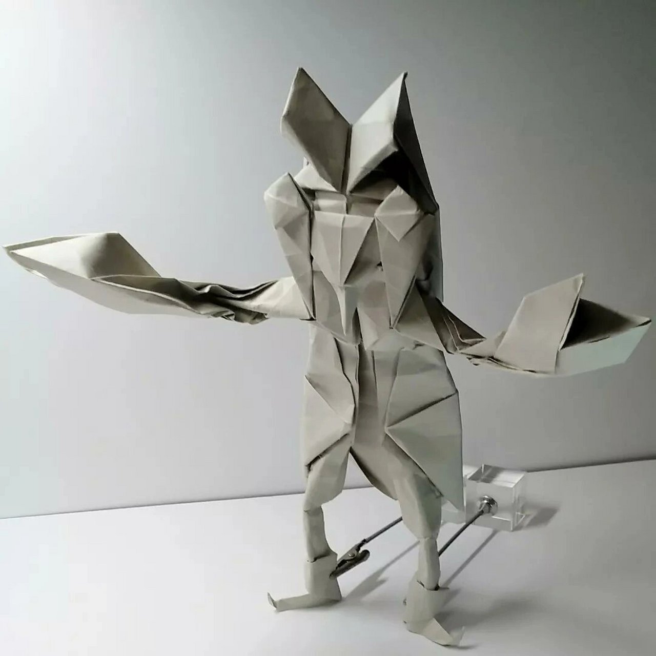 创意折纸作品|巴尔坦星人 原创今井雄大 创意折纸作品巴尔坦星人 原创