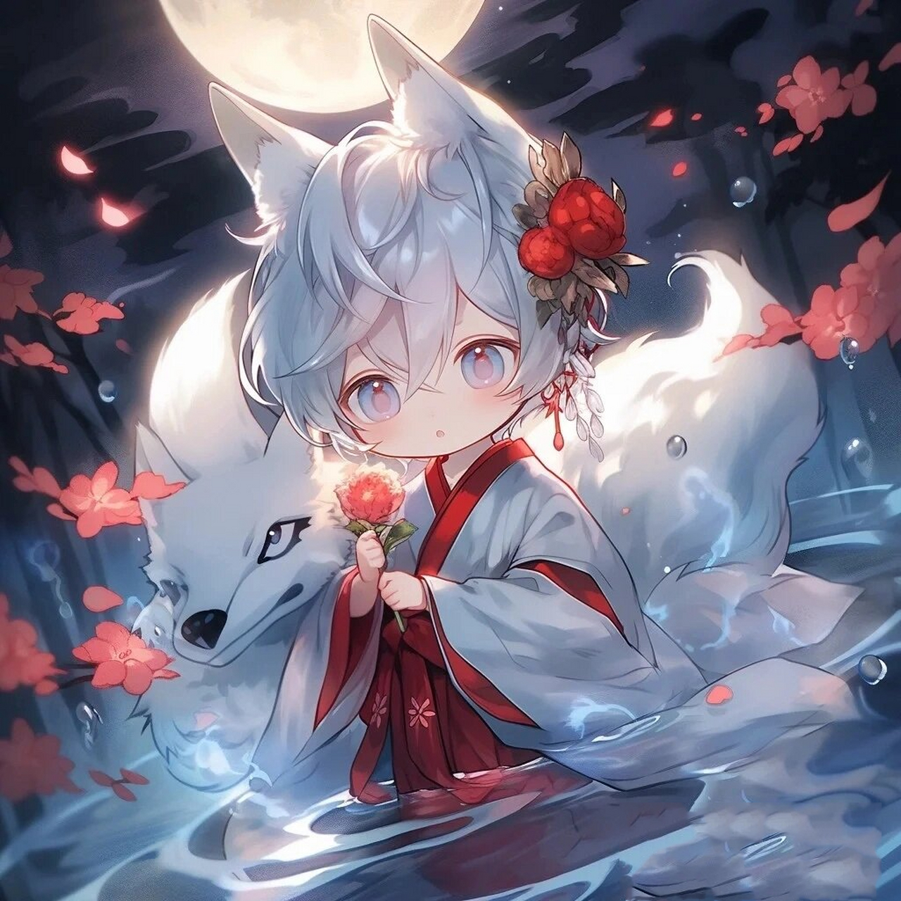 可爱小狐耳正太头像 原创