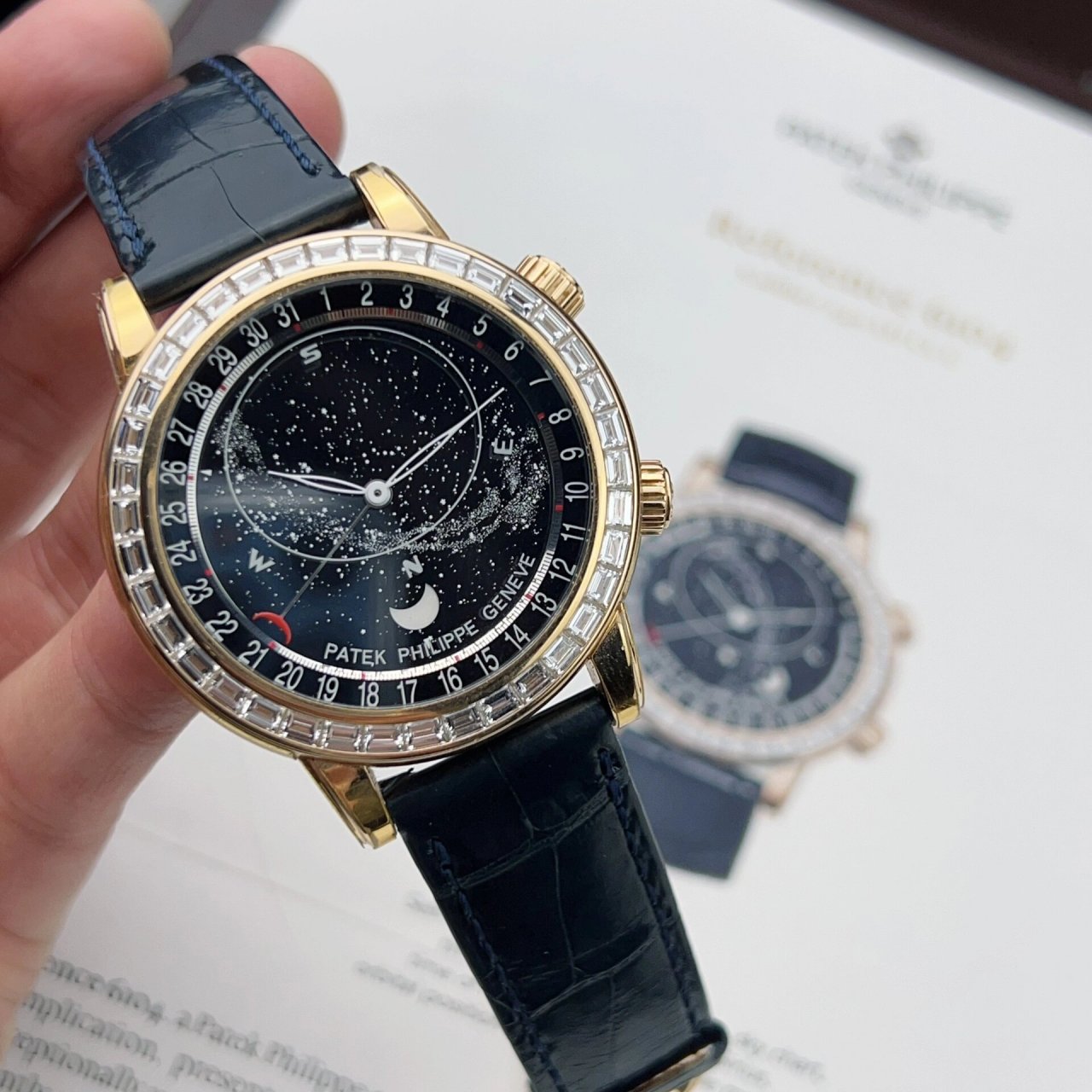 百达翡丽6104r星空90 百达翡丽天花板,6104r星空,国内唯一,全球91