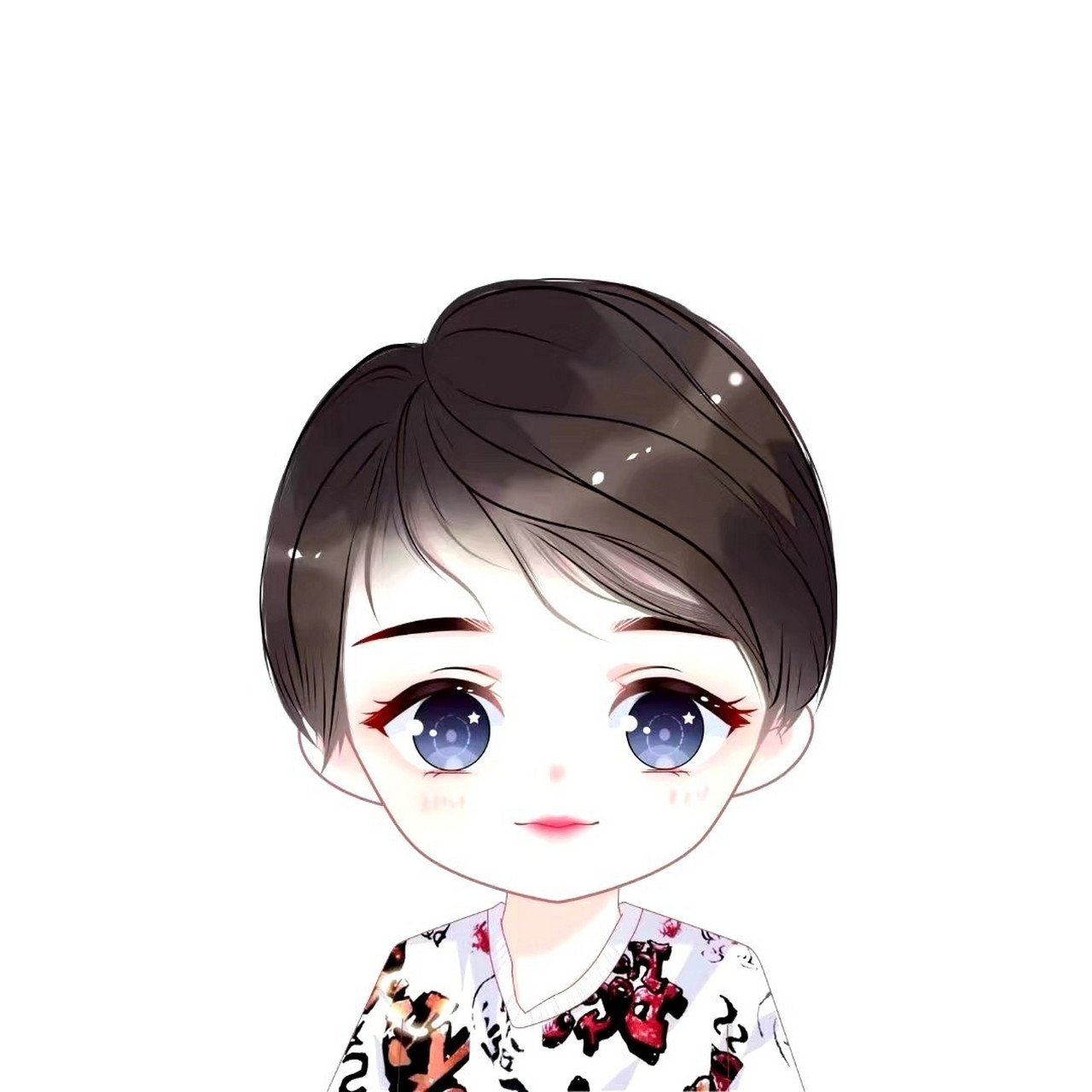 短发酷女孩卡通头像 短发酷女孩卡通头像