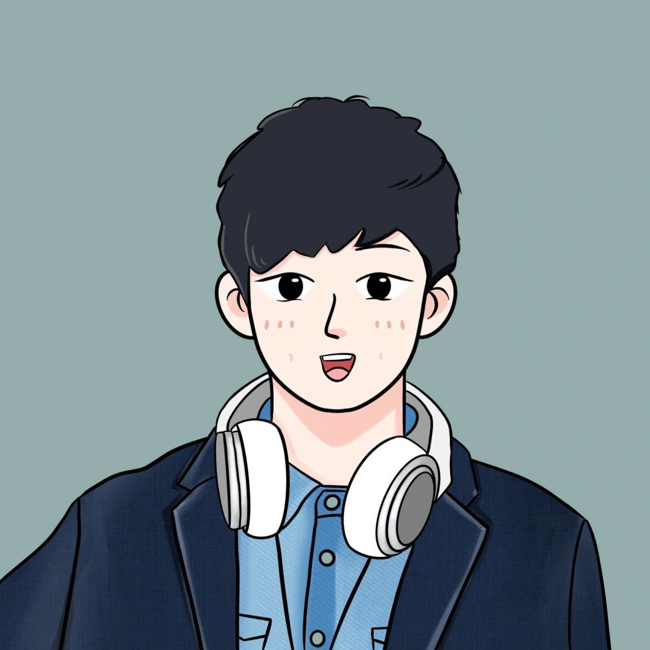 林俊杰头像来啦 让老林来吸引你们 还期待画什么可以关注留言噢 有缘