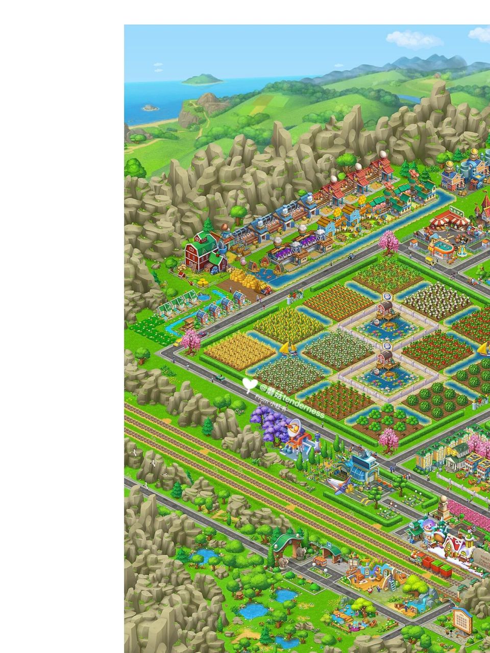 96布局 | 全景图 | 强迫症布局 这篇是姗姗来迟的梦想城镇全景图3