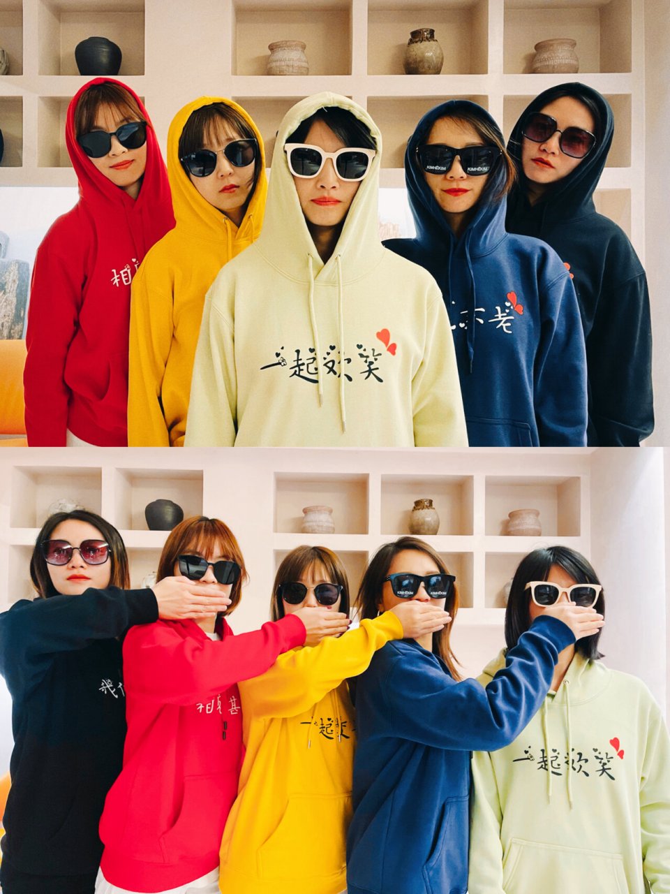 闺蜜沙雕拍照合集 📷五人搞怪合照👭 闺蜜们的沙雕旅行拍照👭