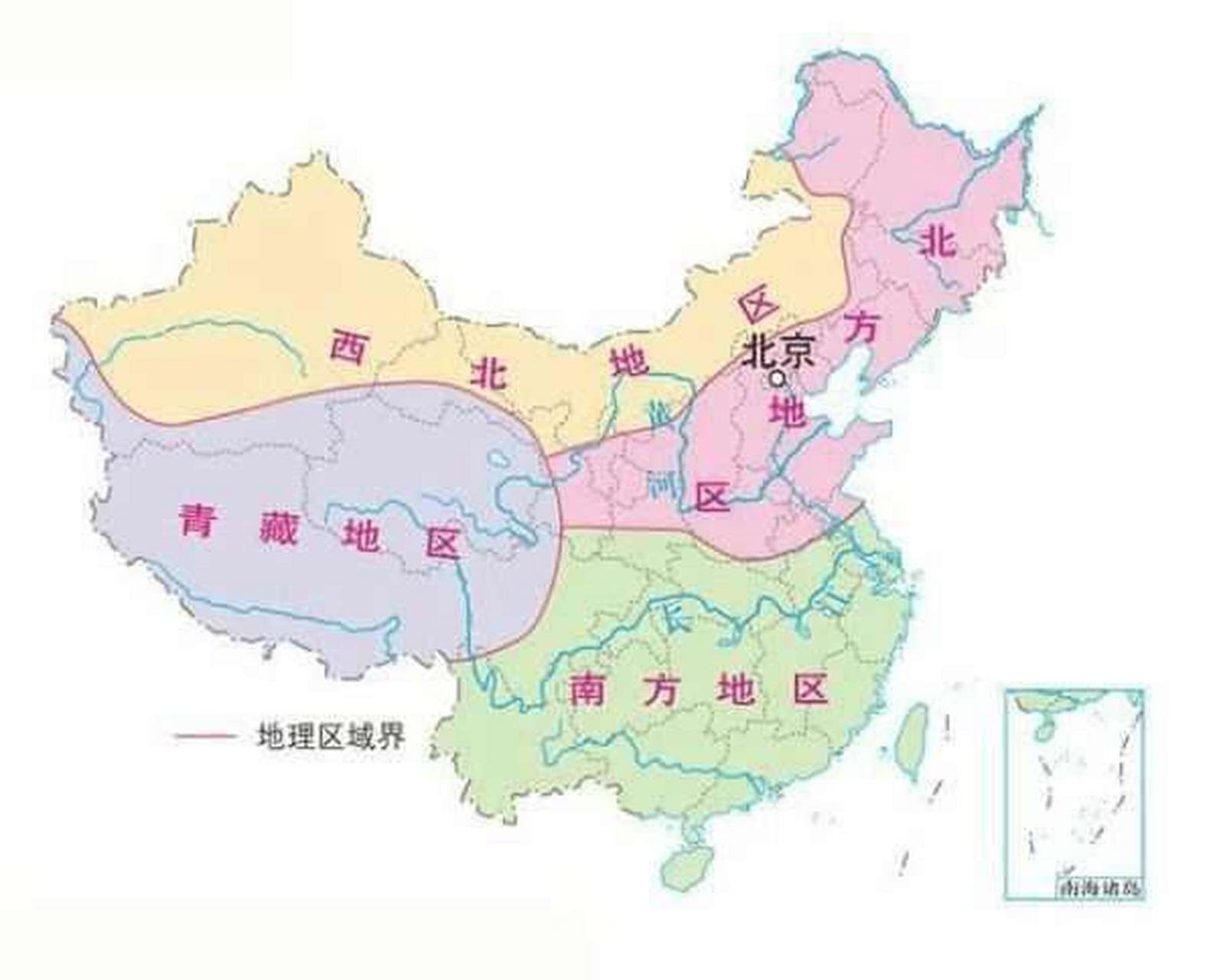 南方地区地理位置图片