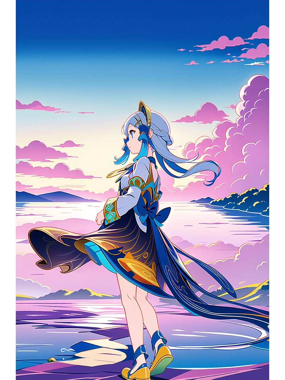 ai壁纸 | 王者荣耀小乔-山海·琳琅生 凝瑞气,定山海.