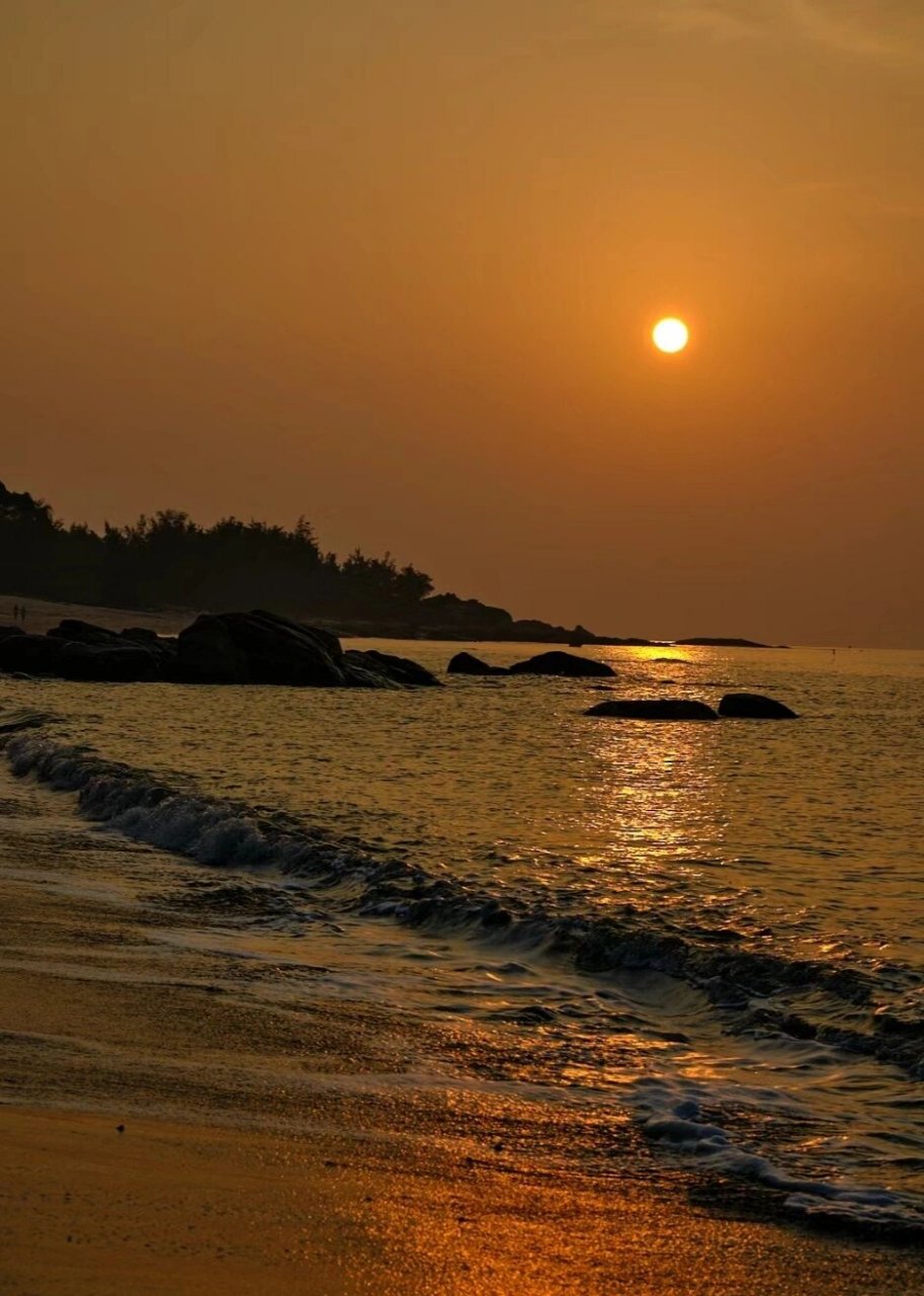 广东台山崩塘湾最美日出照片来了 清晨五点十五分在隔壁浪琴湾野沙滩