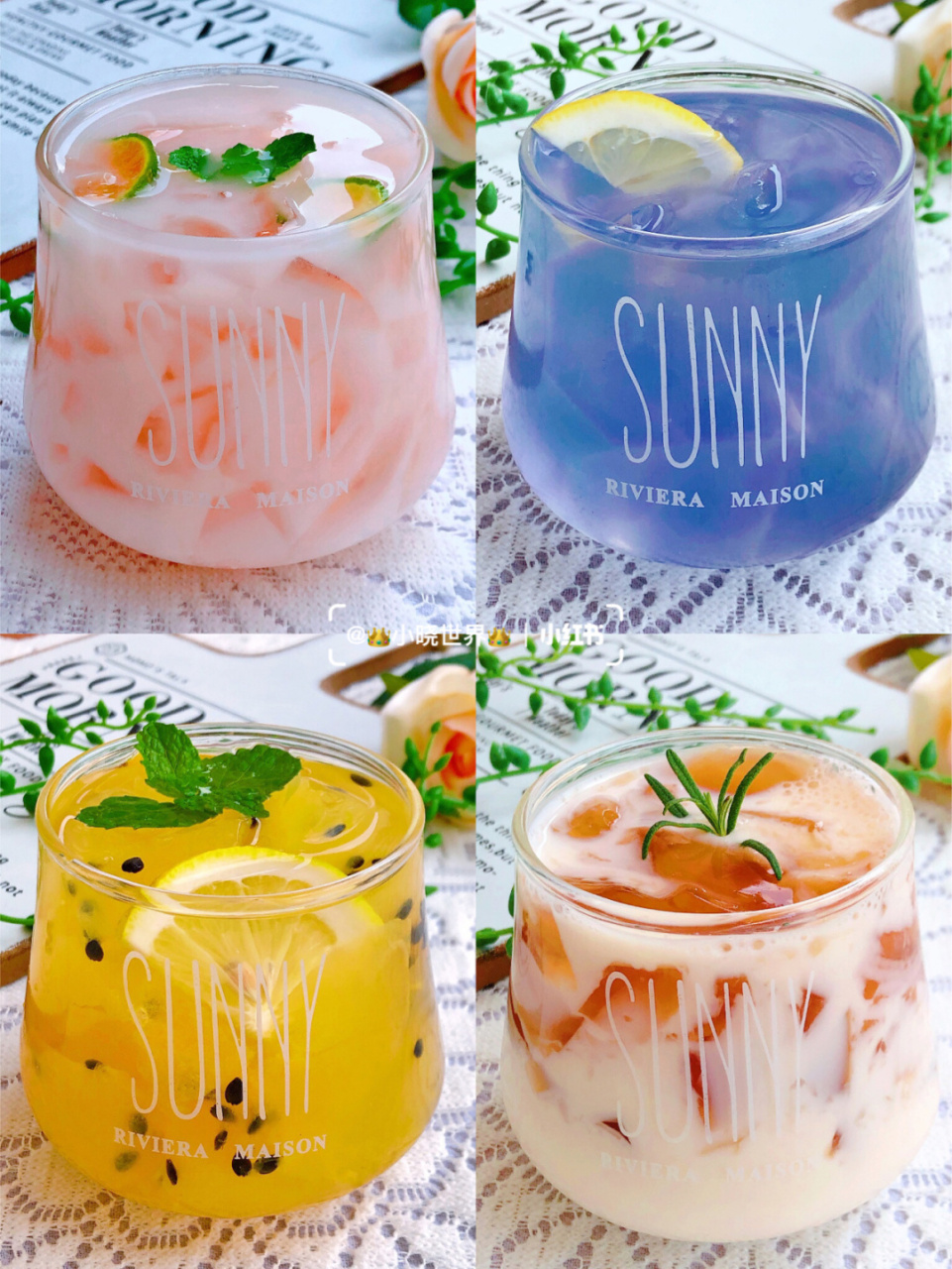 十分钟自制夏天必备的果冻饮品75巨好喝 96夏天这