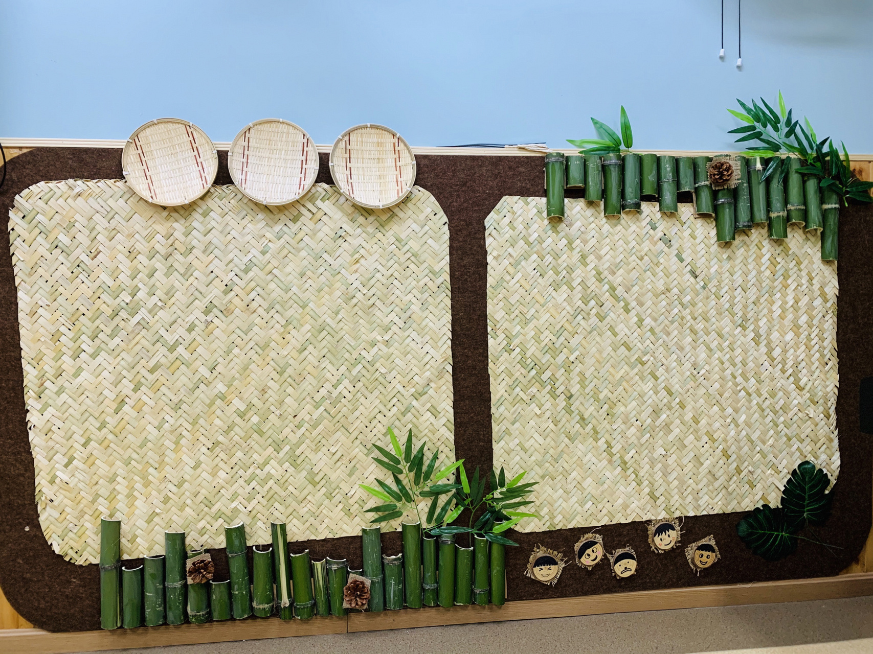 竹子主题来啦 全手工打造 竹子主题来啦 全手工打造 幼儿园主题墙