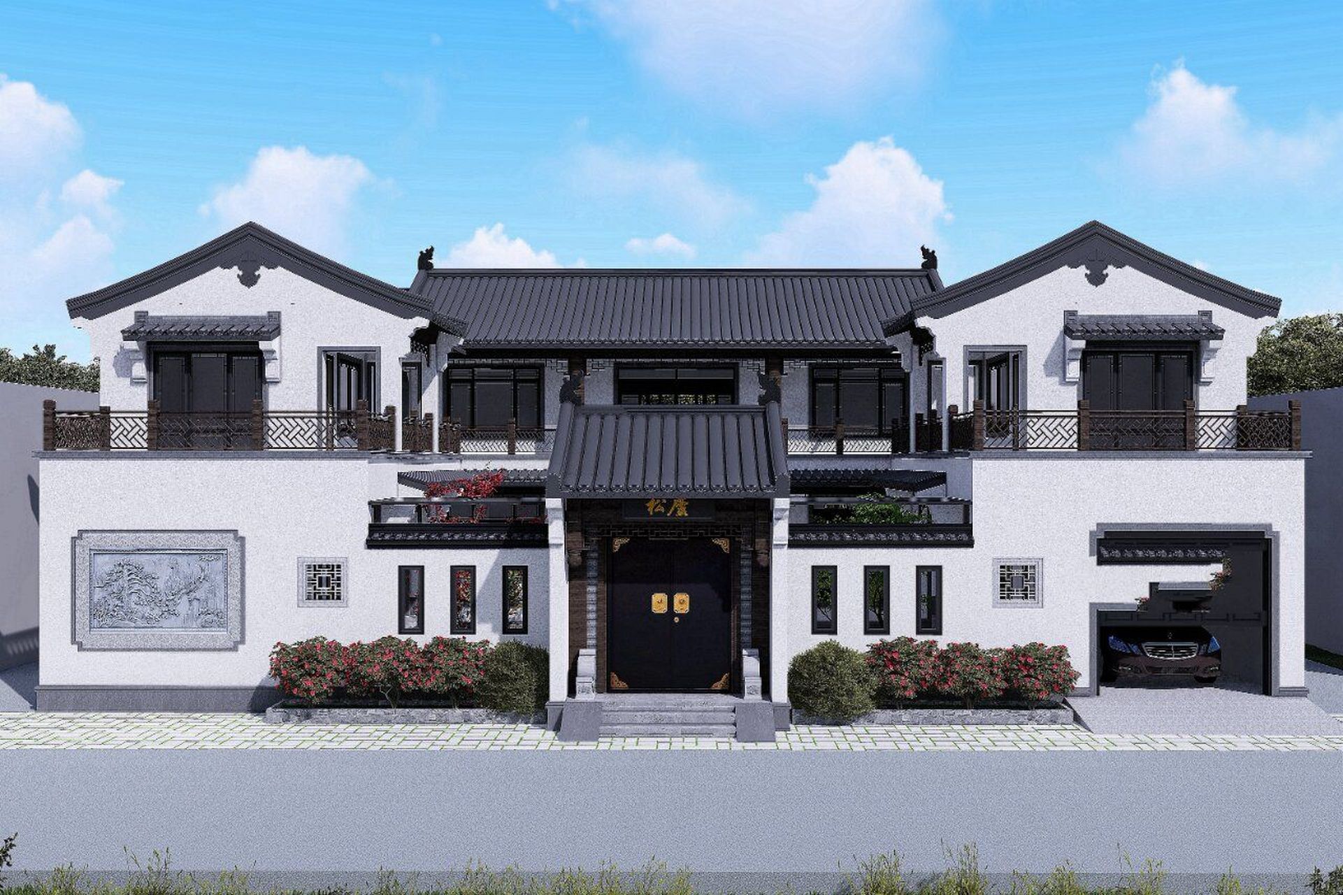 湖南邵阳,占地240㎡中式合院别墅|附平面 今天给大家分享的农村自建房