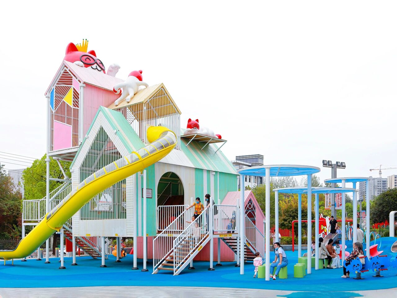 重庆遛娃|主城半小时达的宝藏免费儿童乐园 地点:大渡口万达广场  .