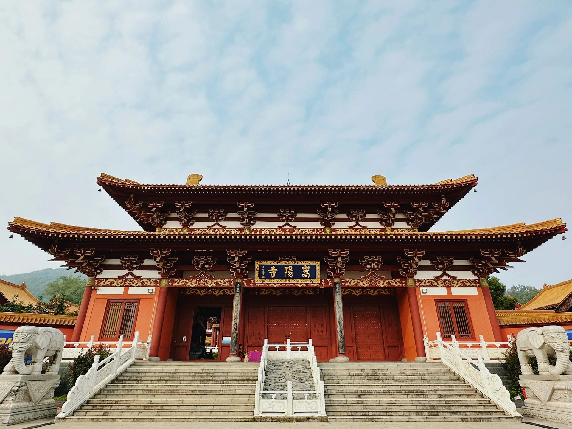 武汉拍照|蔡甸深藏清净寺庙——嵩阳寺