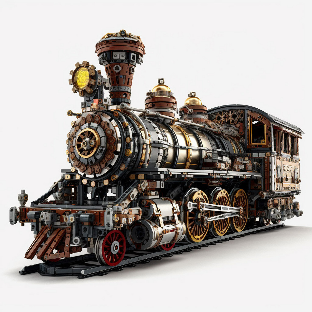 midjourney | 乐高火车系列 一下字就回到了蒸汽时代06 	 0202