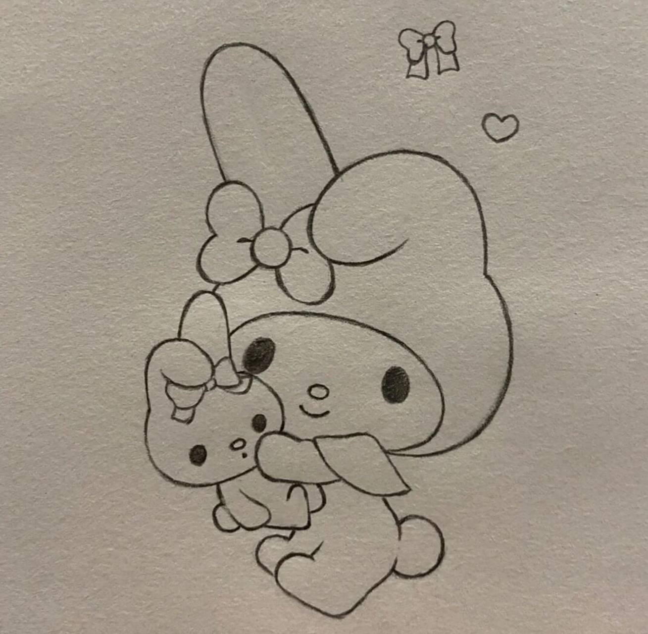 美乐蒂简笔画 记得点赞关注么么哒00!