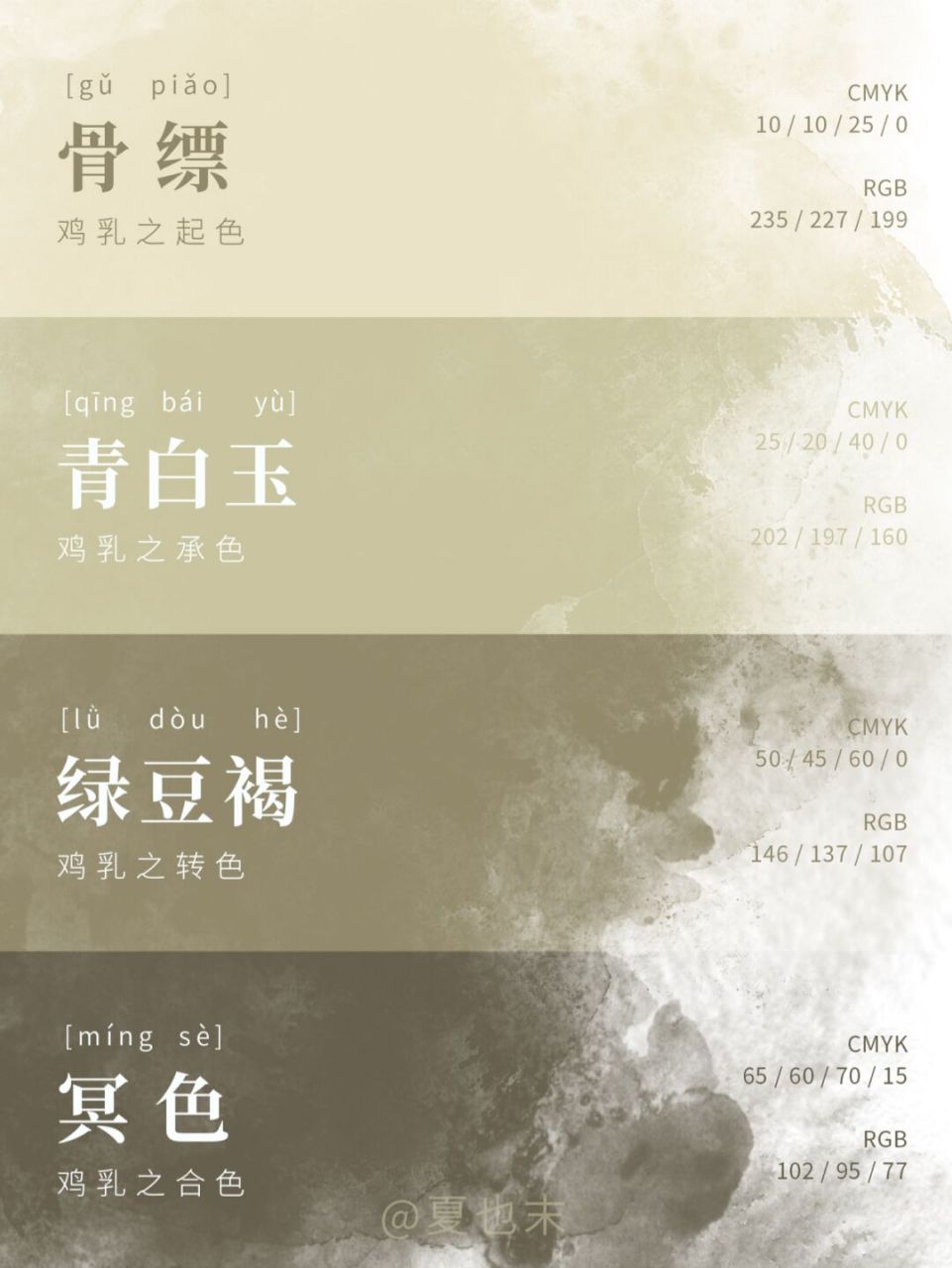 二十四节气色卡持续更新中,喜欢就点赞关注吧!