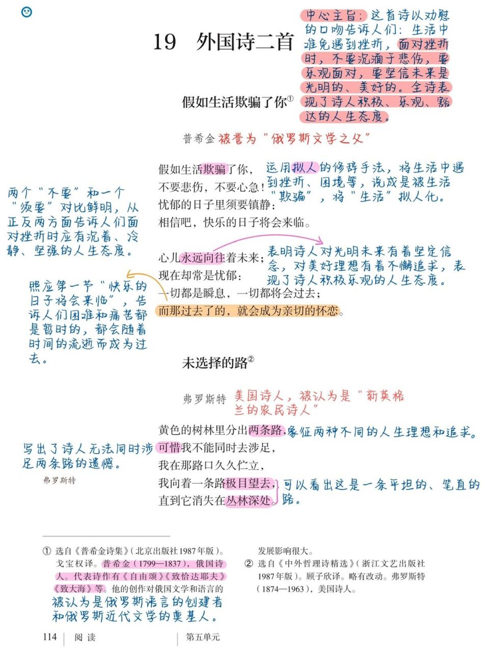 七下语文笔记|《外国诗二首》