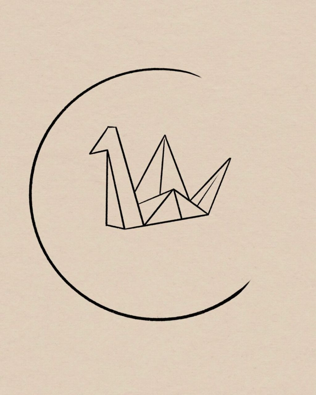 95千纸鹤简笔画|附过程 超适合新手小白,简单好画!