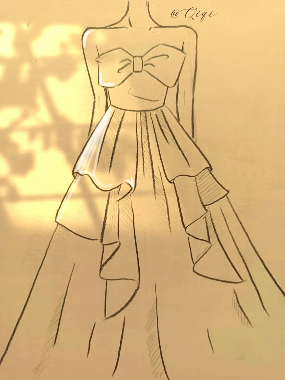 简笔画教程|少女的裙摆撑得起温柔与盛夏 9417岁的少女是一支欣欣