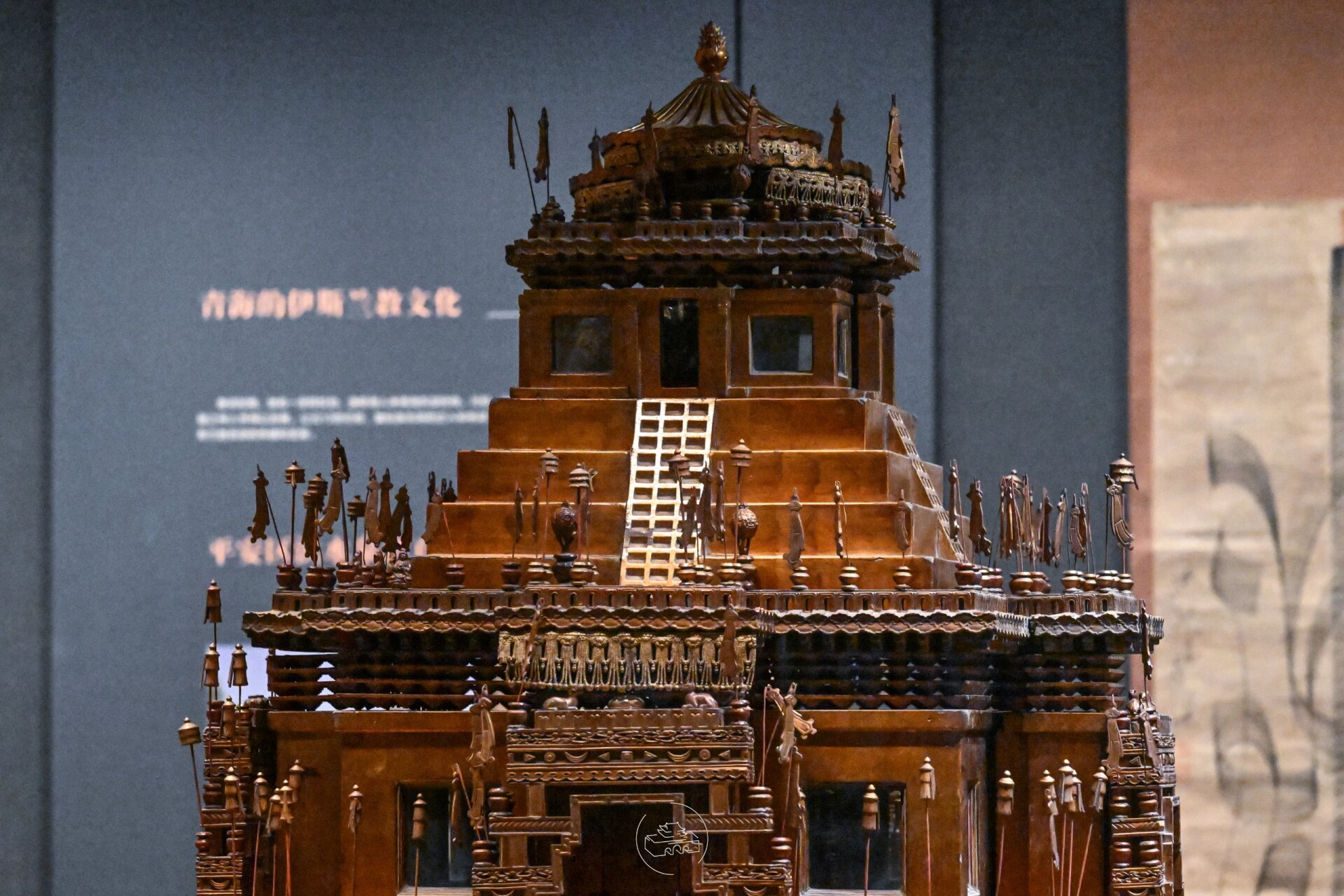 青海省博物馆|木雕坛城 清 木雕坛城 青海省博物馆藏