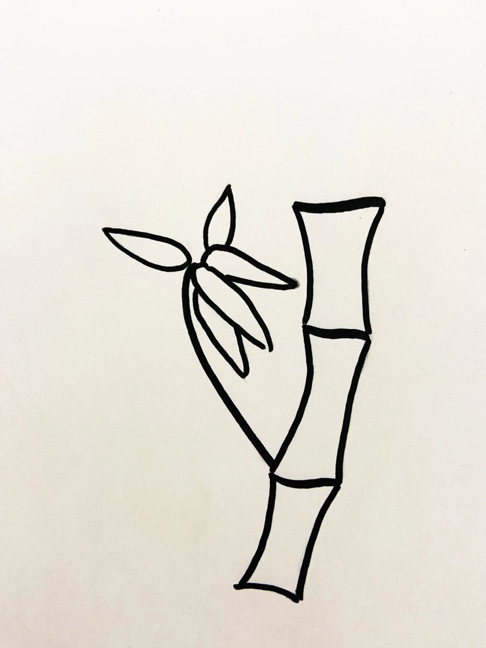 巨简单竹子简笔画,一看就会