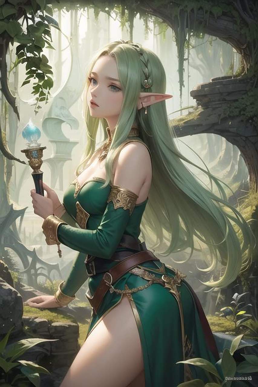 二次元 动漫少女 游戏中的美女角色盘点 精灵美少女