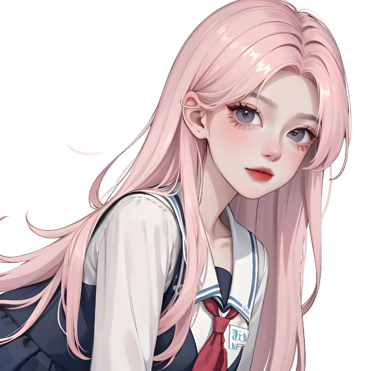 头像|小粉校服 粉毛毛 制服也看不腻