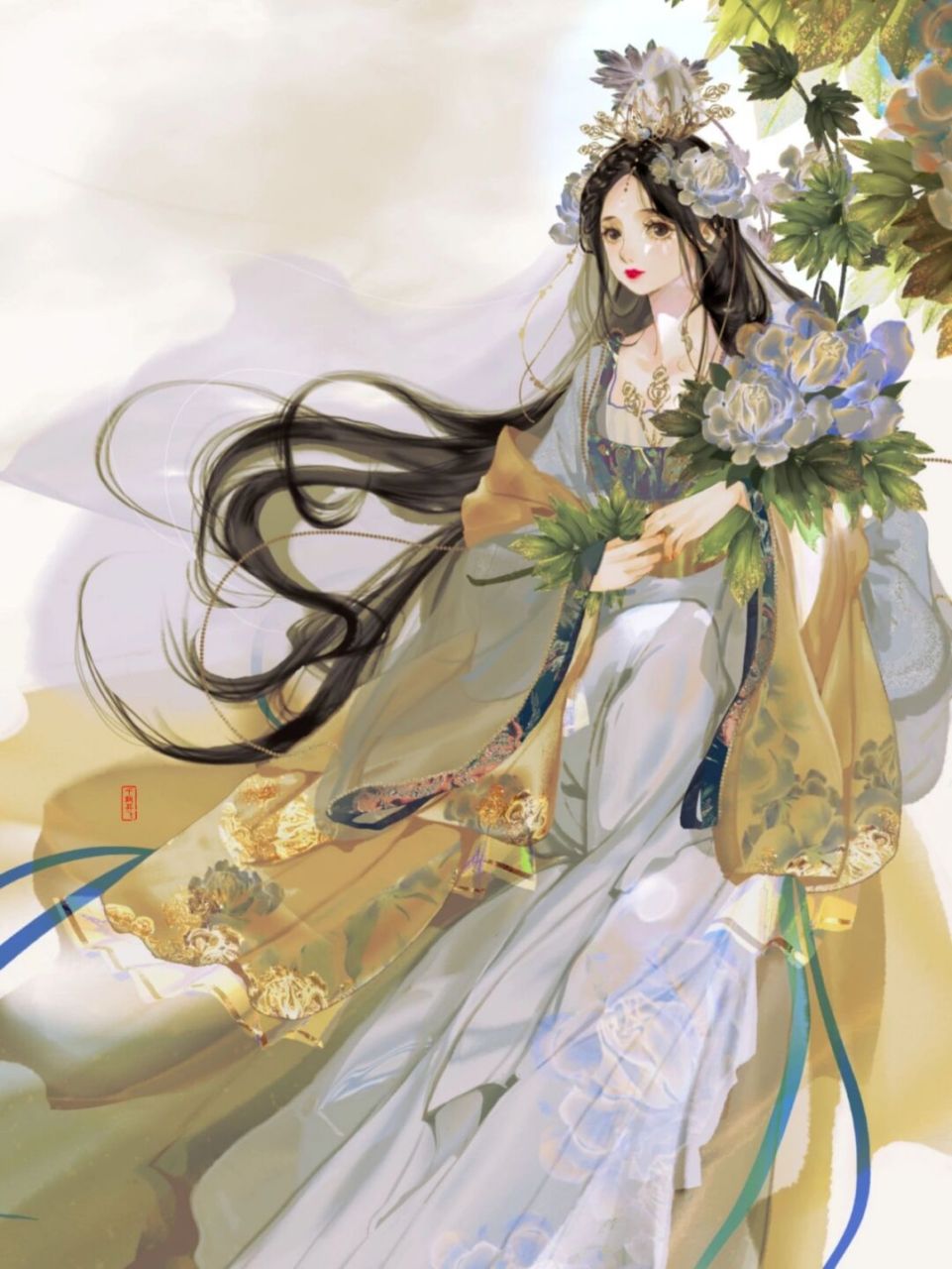 素材积累 | 古代女子服饰打扮片段(16) 1.