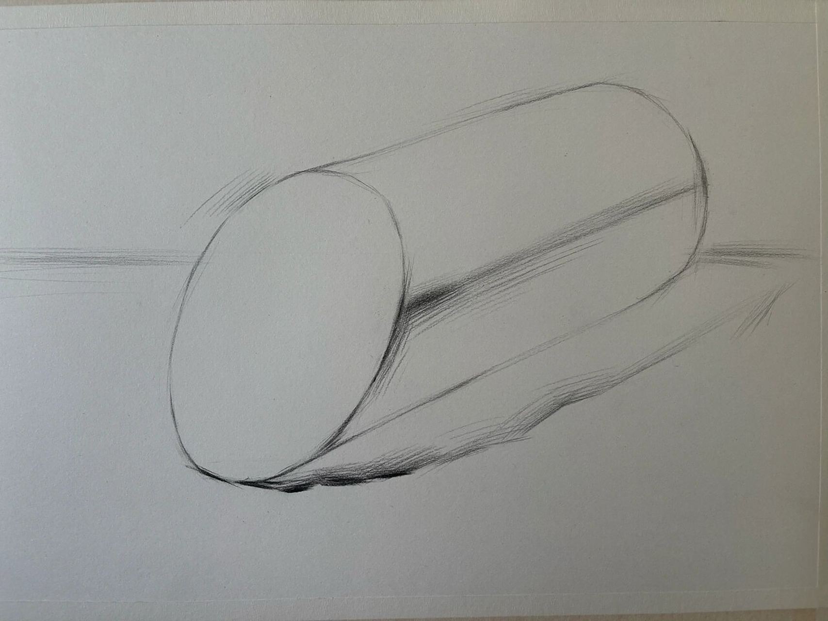 素描静物——几何体切面圆柱单体分享94 96 形,体,空间,大关系