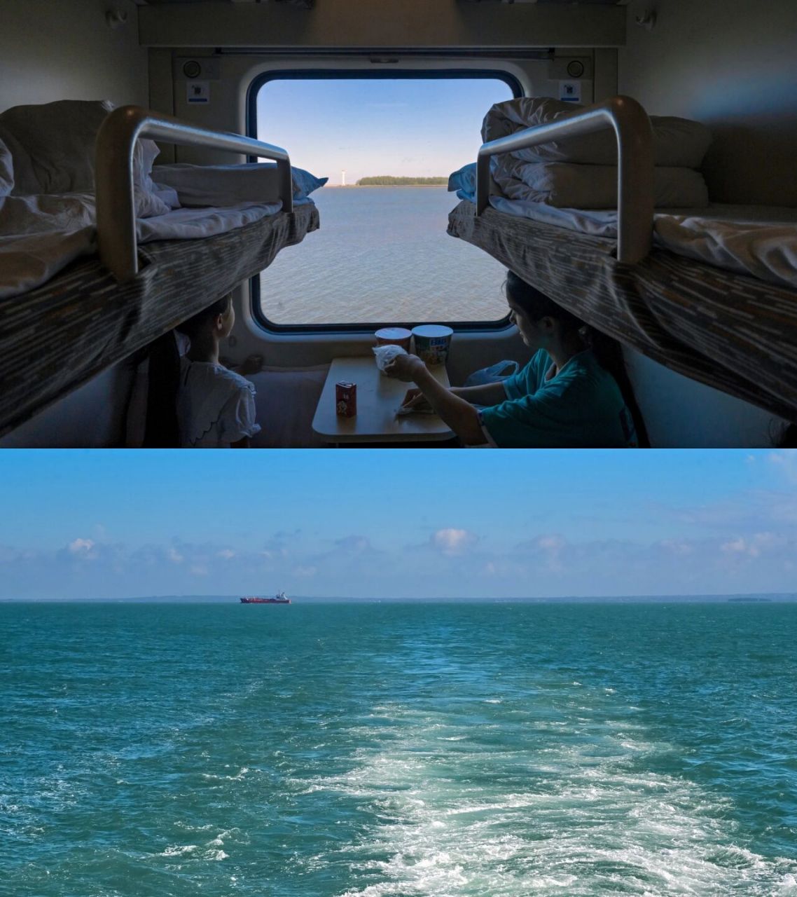 火车上船过海新体验|粤海铁路轮渡打卡 97前天的粤海铁路轮渡,终于