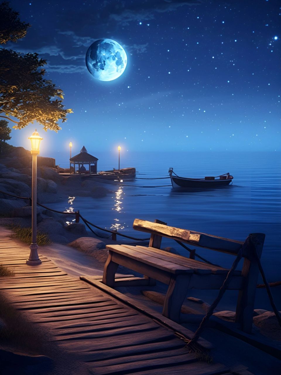 在海边的那天晚上,我独自漫步在沙滩,被眼前的夜景深深吸引. .