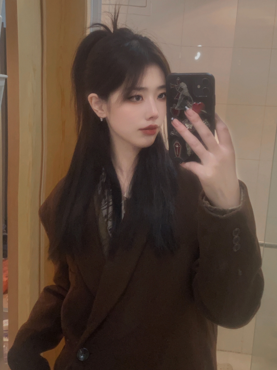 救命98这个半扎发也太适合长脸高颧骨了!