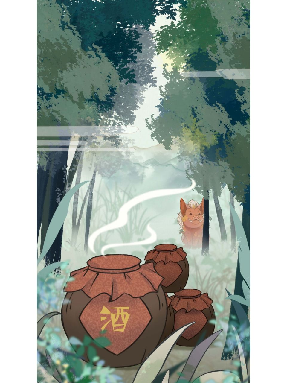 【原创插画】山海经·异兽|   山膏档案 山海经|山膏篇 (原创插画,禁