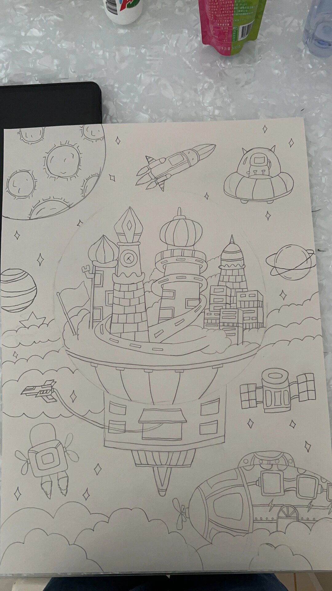 二年级科学幻想画