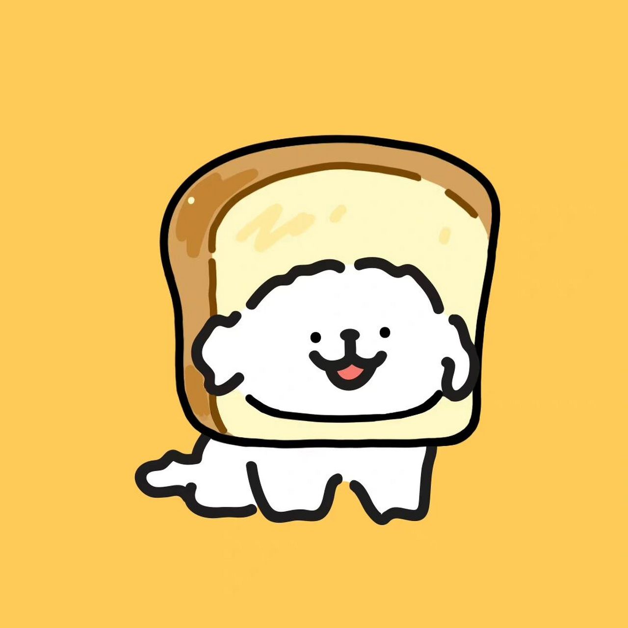 头像分享|线条小狗 面包修勾