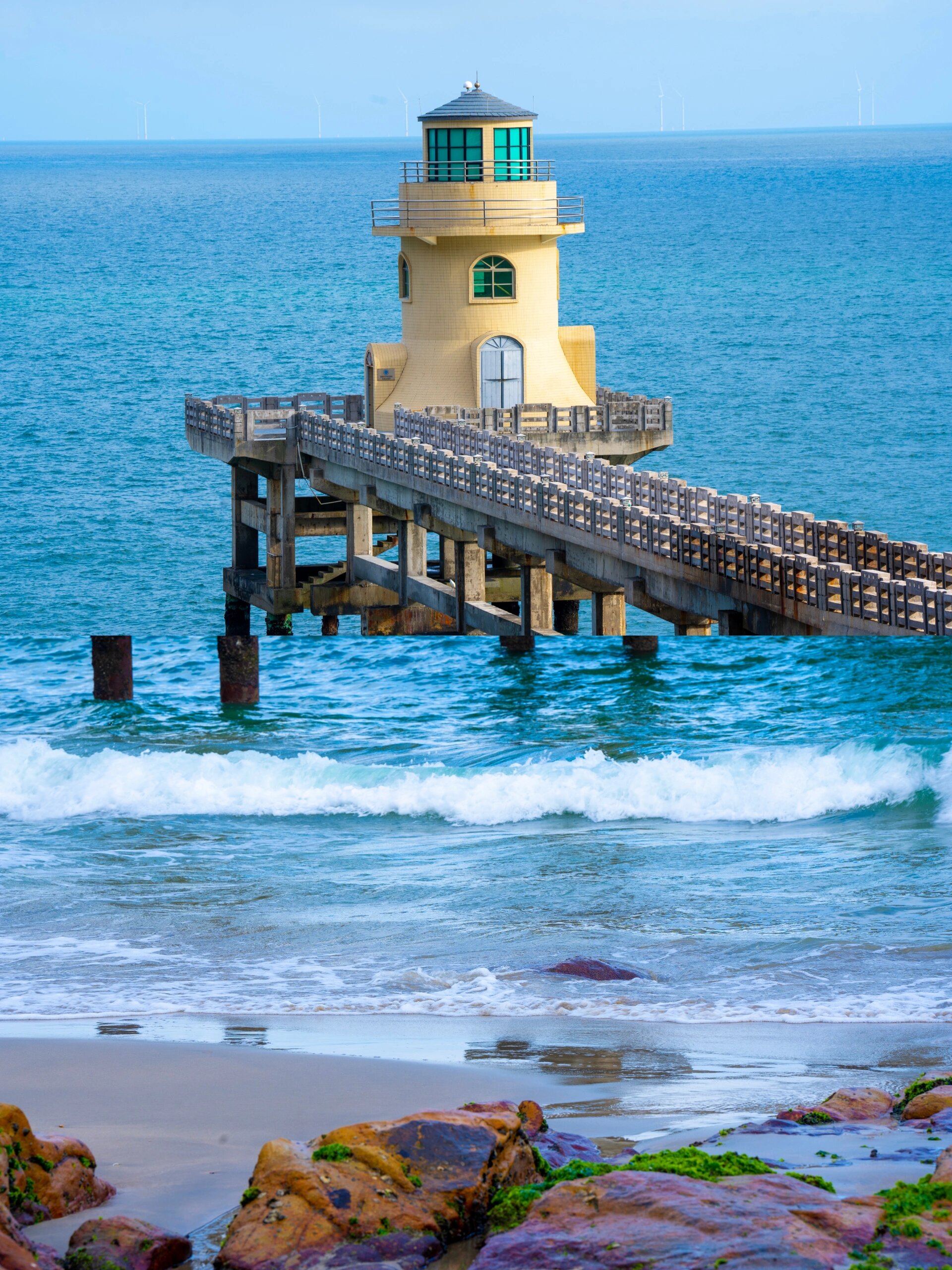 波光粼粼的海✨南澳岛钱澳湾灯塔🏝