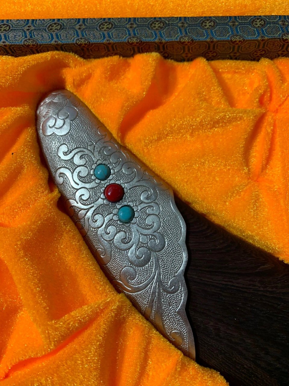 这把刀,发的人少,蒙古弯刀 蒙古刀,长生天赐,义结安达.