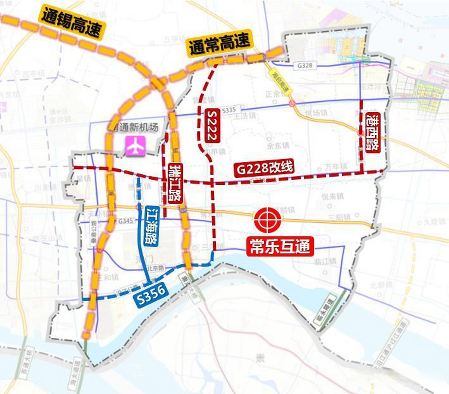 ,城市空间格局,城区布局十四五规划南通