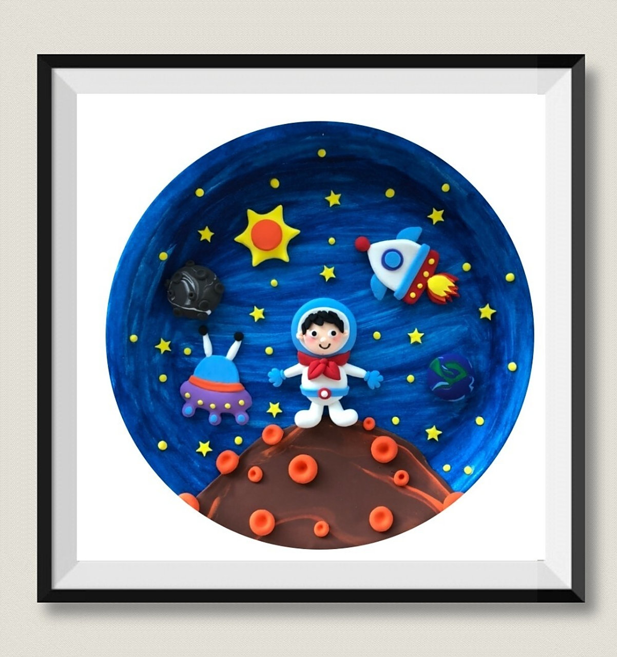 超轻粘土手工 | 盘子贴画样品,儿童创意画 每日一更,持续更新超轻粘土