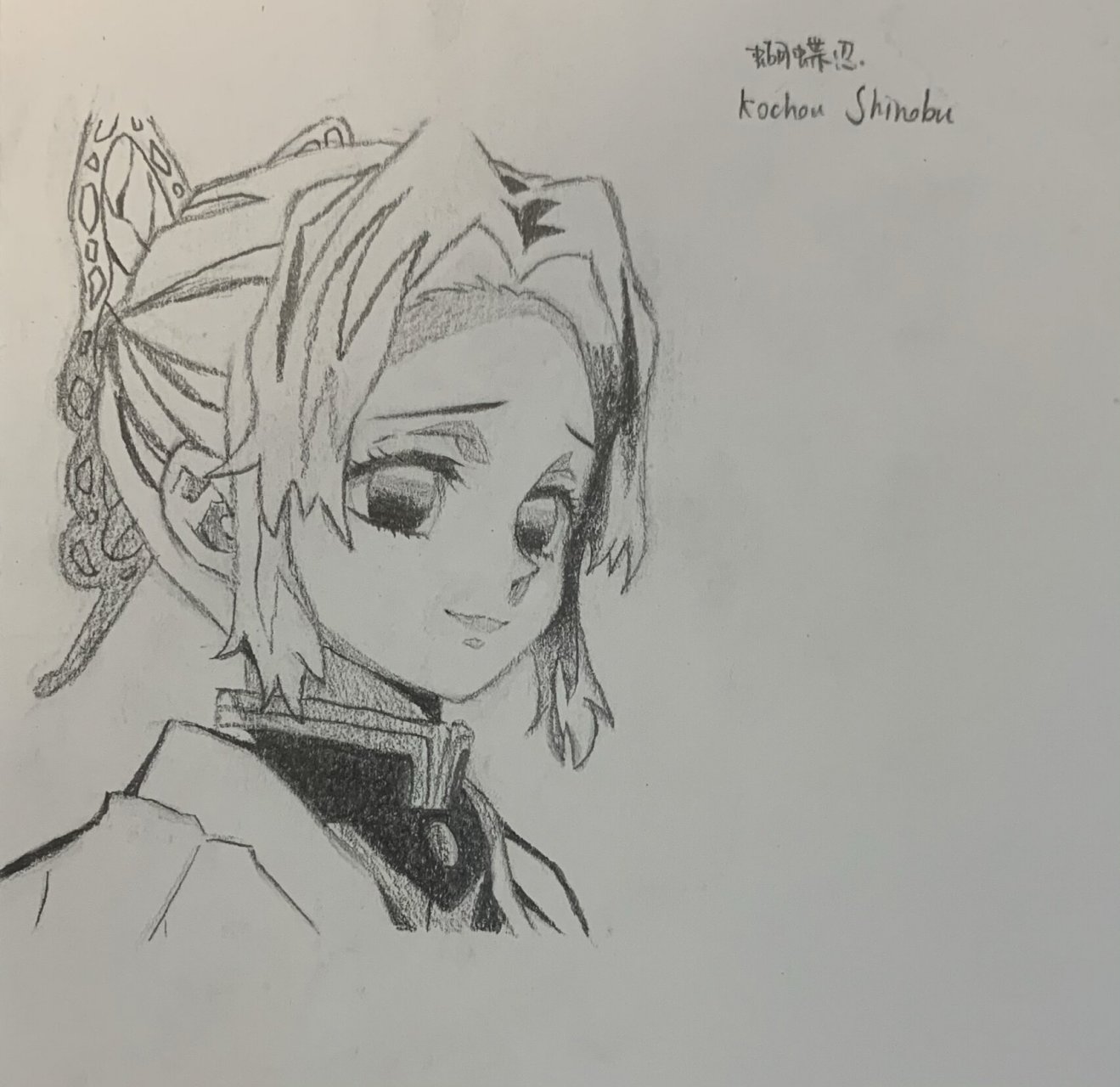 鬼灭之刃·蝴蝶忍手绘03 今天画蝴蝶忍小姐姐 (她没有在生气吧 不喜