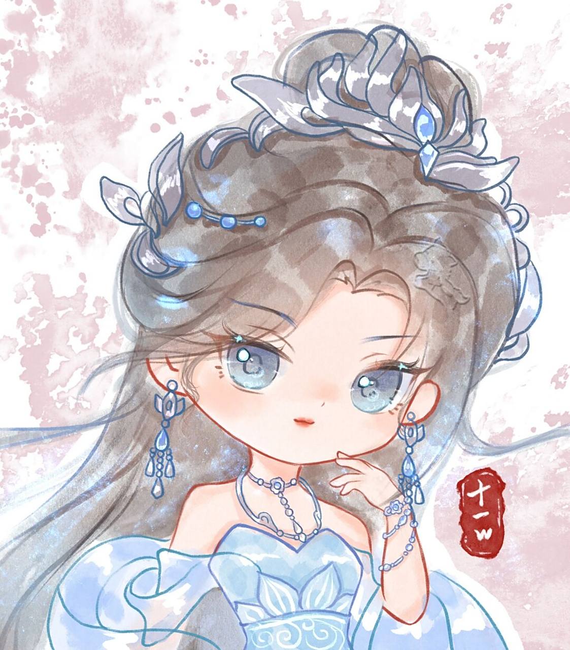 q版人物# #素材# #女生头像# #诛仙# #诛仙陆雪琪# #陆雪琪# #诛仙